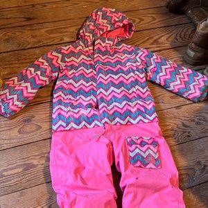 North face kids snowsuit size 3t pink